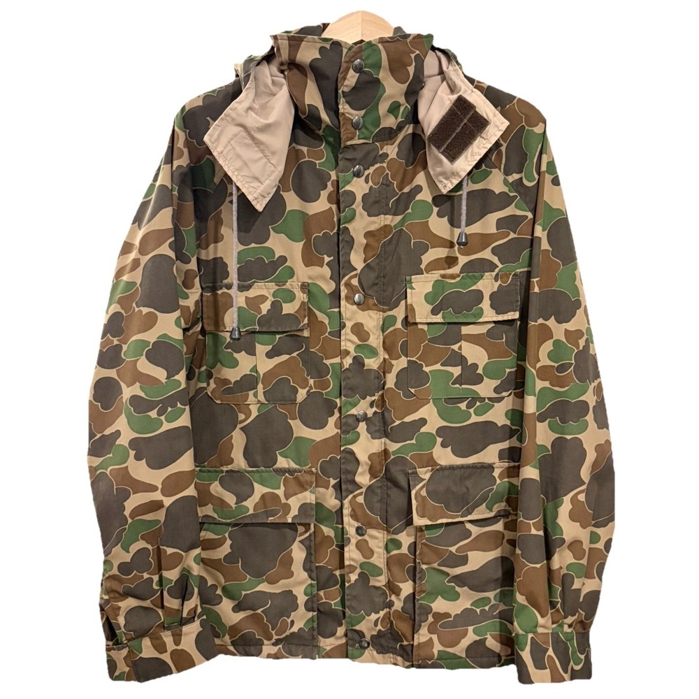 Trophy Club Vintage Duck Camo‎ Hunting Field Parka Jacket Hooded Mens Medium